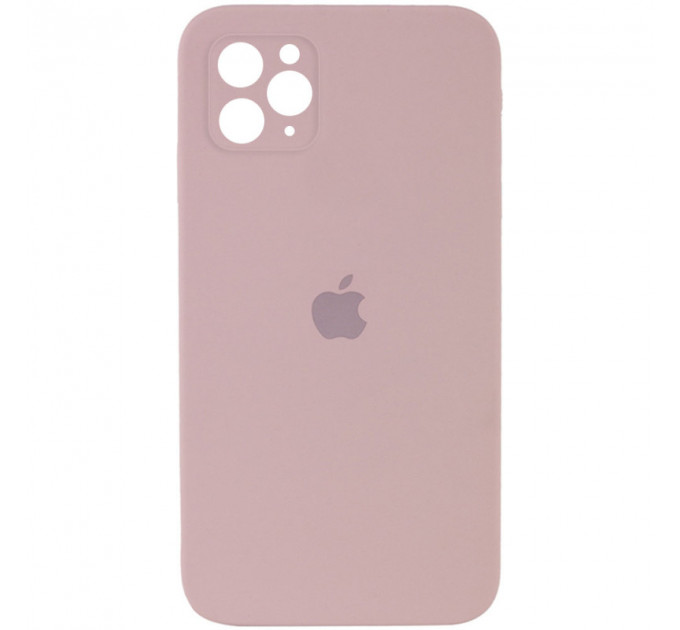 Силиконовая накладка Silicone Case Square iPhone 11 Pro Max Pink Sand