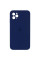 Силиконовая накладка Silicone Case Square iPhone 12 Pro Max Navy Blue