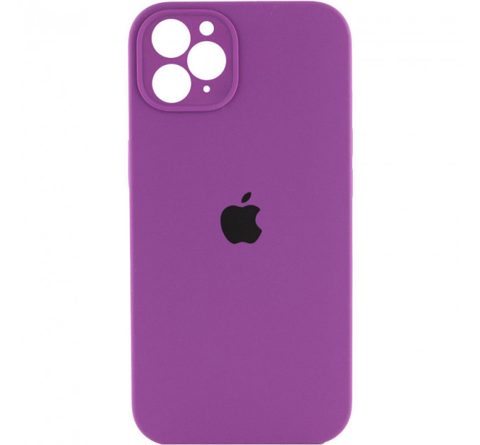 Силіконова накладка Silicone Case Square iPhone 11 Pro Max Grape