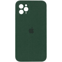 Силиконовая накладка Silicone Case Square iPhone 12 Pro Max Pine Green