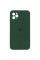 Силиконовая накладка Silicone Case Square iPhone 12 Pro Max Pine Green