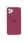 Силиконовая накладка Silicone Case Square iPhone 12 Pro Max Maroon