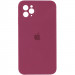 Силиконовая накладка Silicone Case Square iPhone 11 Pro Max Maroon