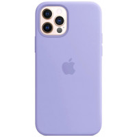 Силіконова накладка Silicone Case Square iPhone 12 Pro Max Elegant Purple