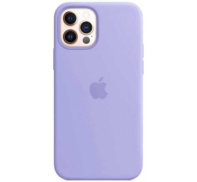 Силіконова накладка Silicone Case Square iPhone 12 Pro Max Elegant Purple