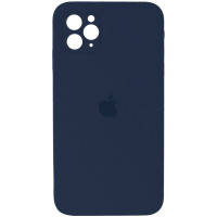Силиконовая накладка Silicone Case Square iPhone 11 Pro Max Dark Blue