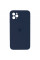 Силиконовая накладка Silicone Case Square iPhone 11 Pro Max Dark Blue