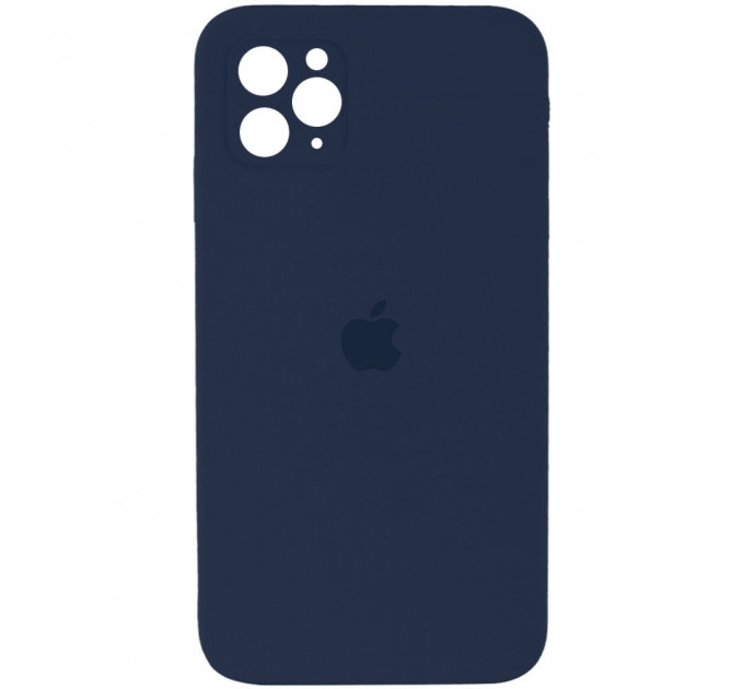 Силиконовая накладка Silicone Case Square iPhone 11 Pro Max Dark Blue