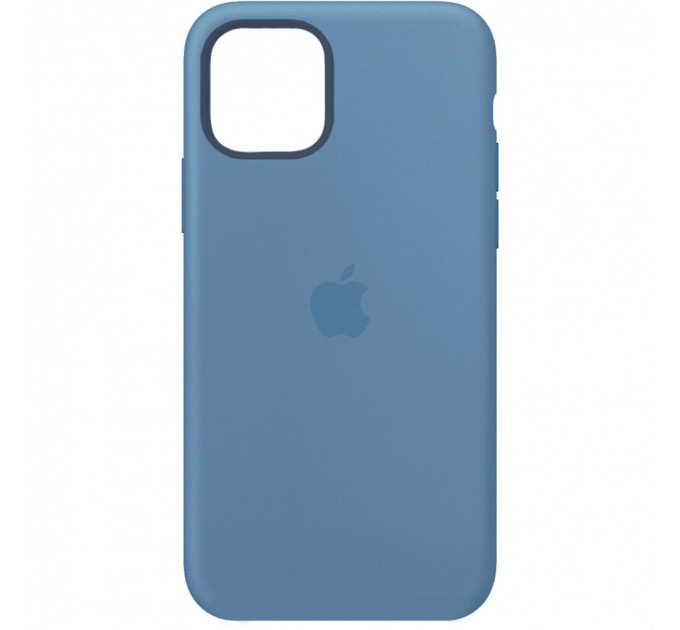 Силиконовая накладка Silicone Case для iPhone 12 Mini Azure