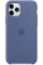 Силиконовая накладка Silicone Case 1:1 для iPhone 11 Pro Max Linen Blue