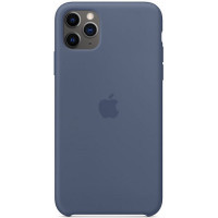 Силиконовая накладка Silicone Case 1:1 для iPhone 11 Pro Max Alaskan Blue