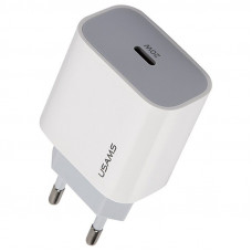Мережевий зарядний пристрій USAMS CC118 T34 PD Fast Travel Type-C Charger 20W