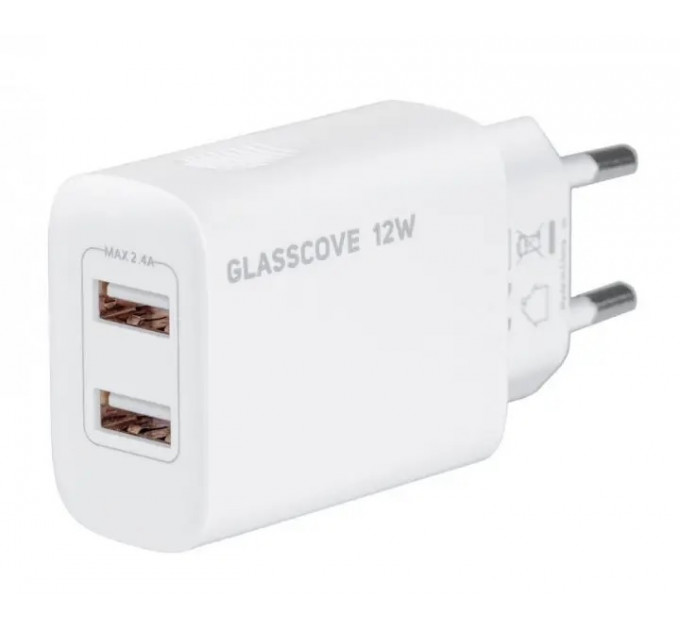 Сетевое зарядное устройство Glasscove 2-Port USB TC-012A