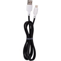 Кабель USB Gelius Full Silicon GP-UCN001L Lightning 1.2m (18W) Black/White
