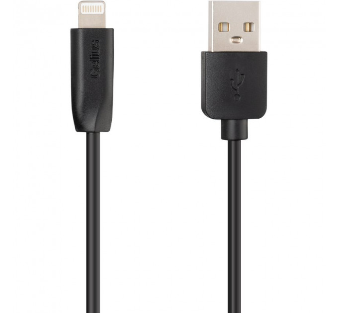 Кабель USB Gelius One GP-UC117 Lightning 1m (12W) Black