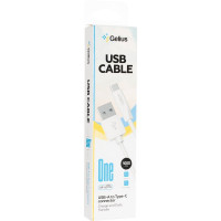 Кабель USB Gelius One GP-UC119 1m (12W) Type-C White