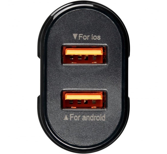 Сетевое зарядное устройство Gelius Avangard GP-HC06 2USB 2.4A 12W + кабель Lightning Black