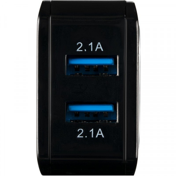 Сетевое зарядное устройство Gelius Prime GU-HC02 2USB 2.1A 12W + кабель Type-C Black