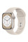 Apple Watch Series 8 GPS + Cellular 41mm Starlight Aluminum Case with Starlight Sport Band S/M (MNUX3)