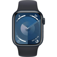 Apple Watch Series 9 GPS 41mm Midnight Aluminium with Midnight Sport Band M/L (MR8X3)