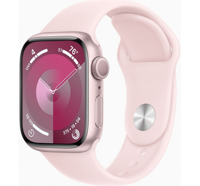 Apple Watch Series 9 GPS 41mm Pink Aluminium with Light Pink Sport Band M/L (MR943)