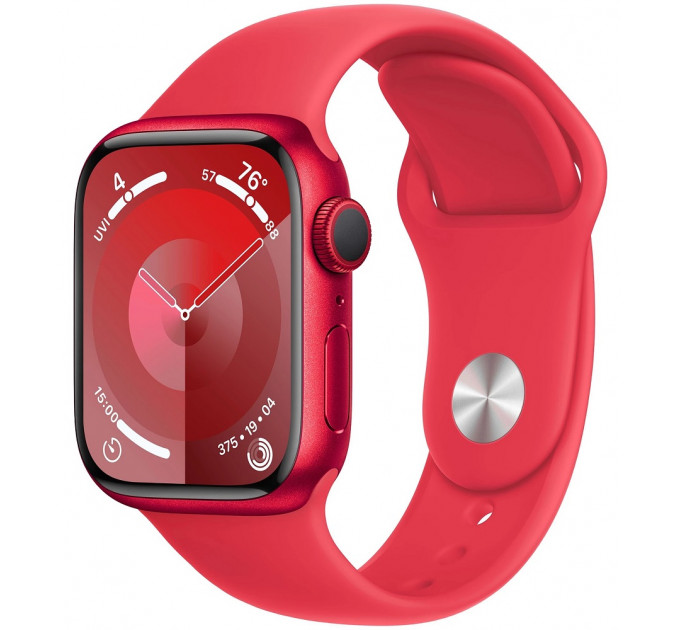 Apple Watch Series 9 GPS 41mm Red Aluminium with Red Sport Band M/L (MRXH3)