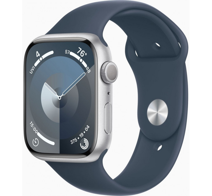 Apple Watch Series 9 GPS 41mm Silver Aluminium with Storm Blue Sport Band M/L (MR913)