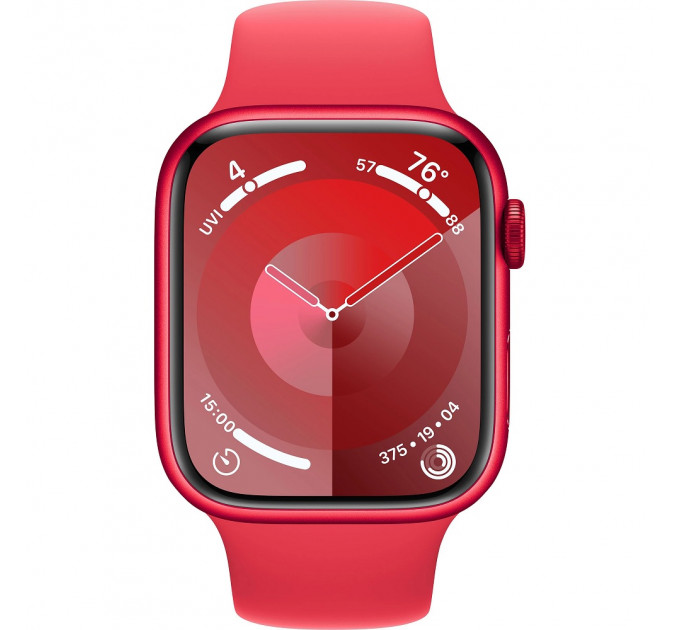 Apple Watch Series 9 GPS 45mm Red Aluminium with Red Sport Band M/L (MRXK3)