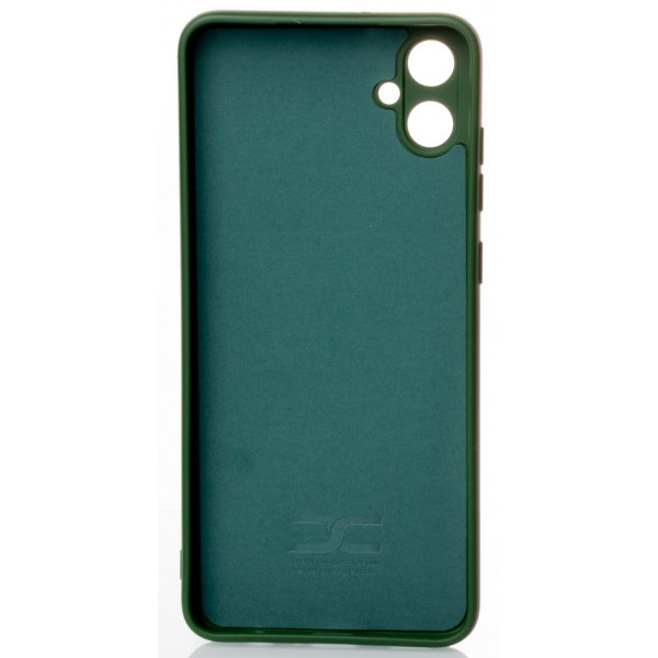 Силиконовая накладка Soft Silicone Case для Samsung A05 2023 A055 Dark Green