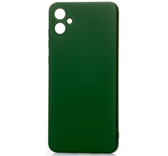 Силиконовая накладка Soft Silicone Case для Samsung A05 2023 A055 Dark Green