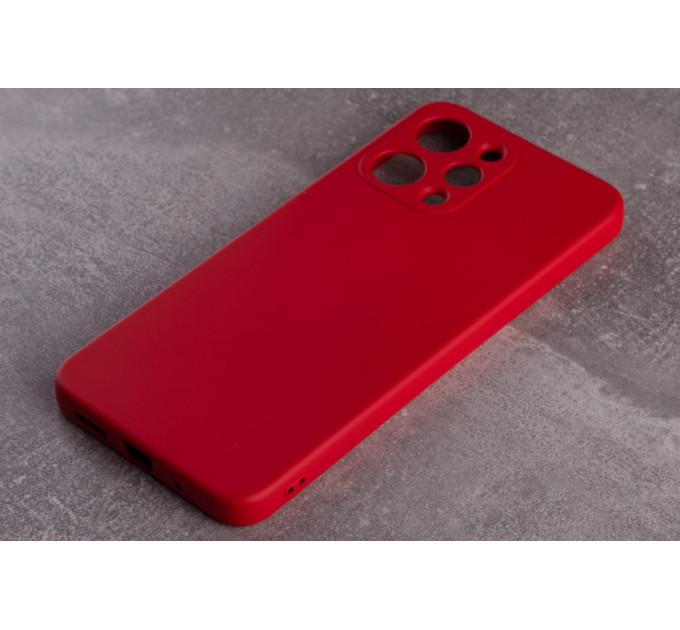 Силиконовая накладка Soft Silicone Case для Xiaomi Redmi 12 Red