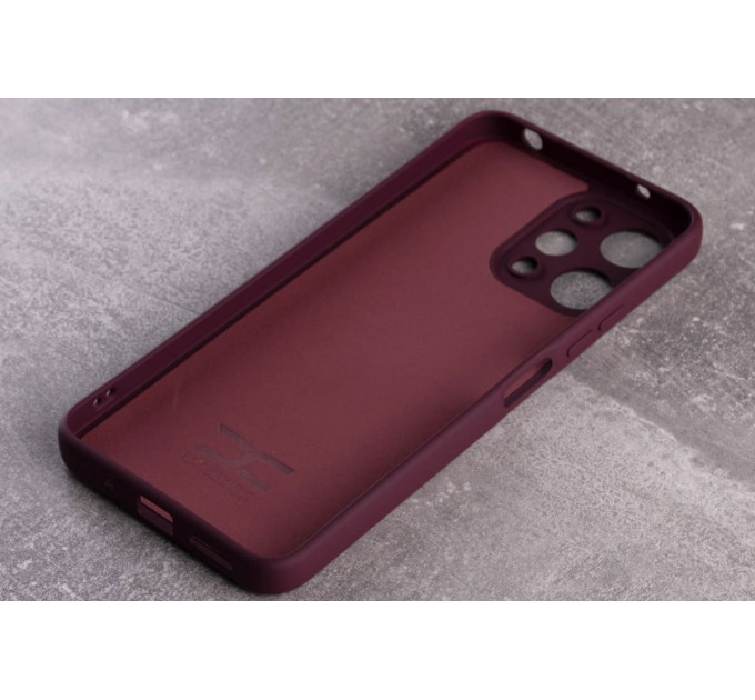 Силіконова накладка Soft Silicone Case для Xiaomi Redmi 12 Burgundy