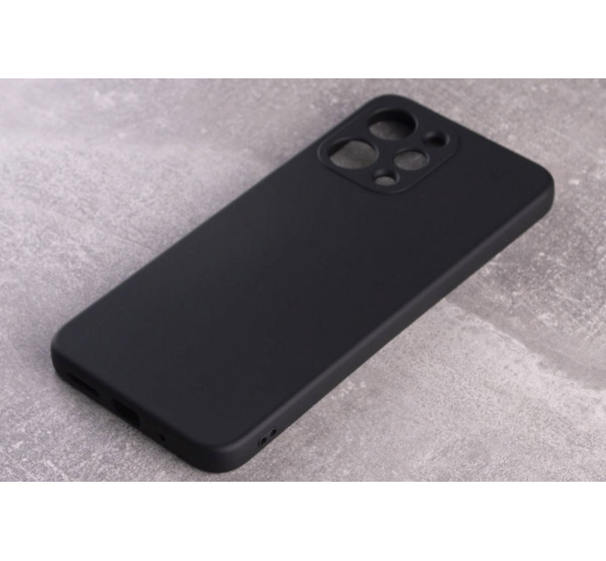 Силиконовая накладка Soft Silicone Case для Xiaomi Redmi 12 Black