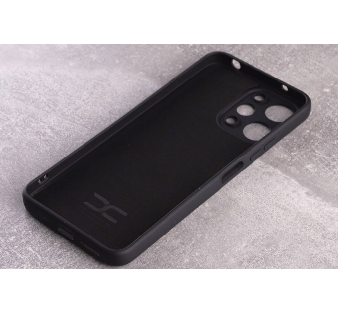 Силиконовая накладка Soft Silicone Case для Xiaomi Redmi 12 Black