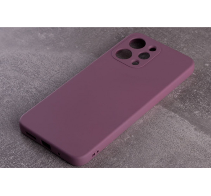 Силиконовая накладка Soft Silicone Case для Xiaomi Redmi 12 Lavender