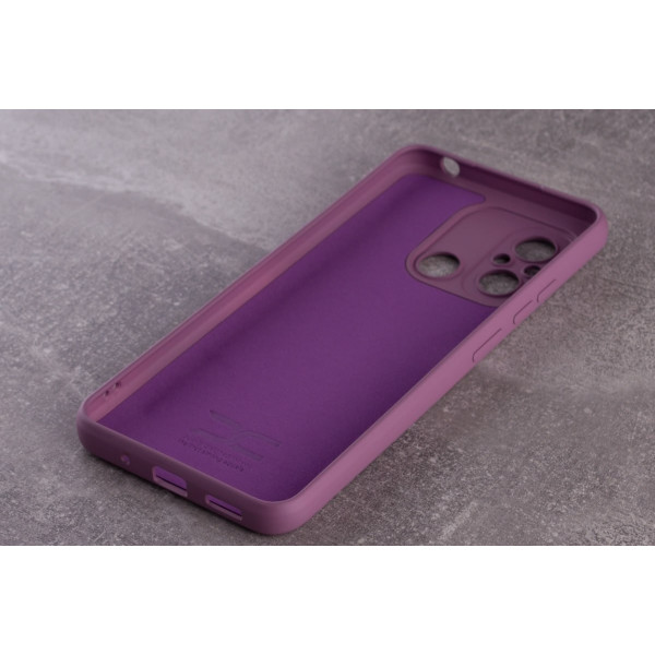 Силиконовая накладка Soft Silicone Case для Xiaomi Redmi 12C Lavender