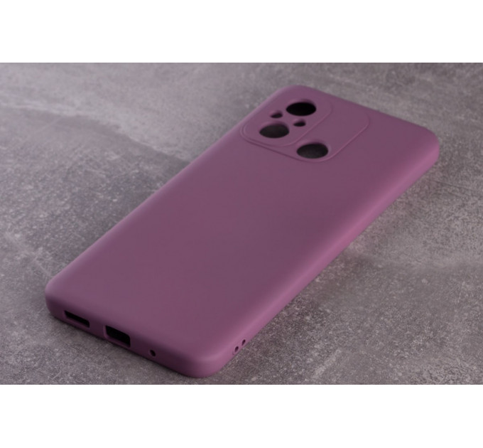 Силиконовая накладка Soft Silicone Case для Xiaomi Redmi 12C Lavender