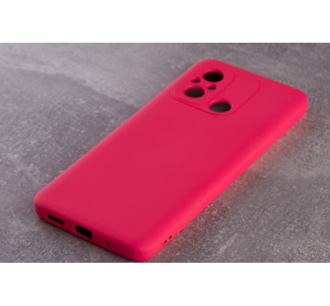 Силиконовая накладка Soft Silicone Case для Xiaomi Redmi 12C Raspberry