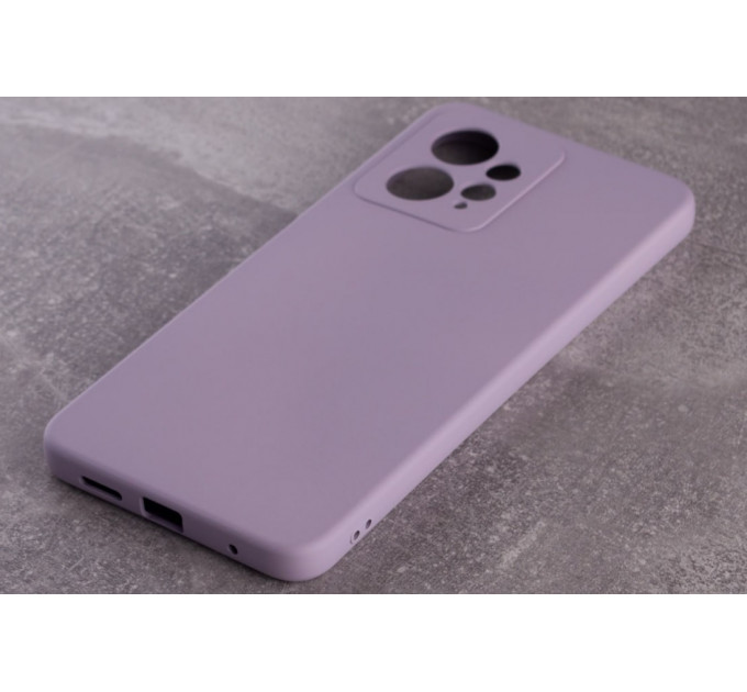 Силиконовая накладка Soft Silicone Case для Xiaomi Redmi Note 12 4G Wisteria