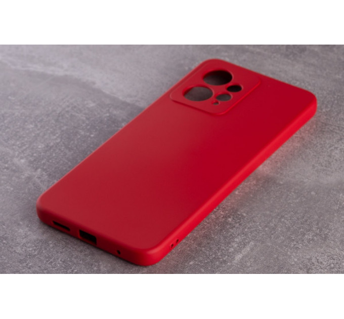 Силиконовая накладка Soft Silicone Case для Xiaomi Redmi Note 12 4G Red