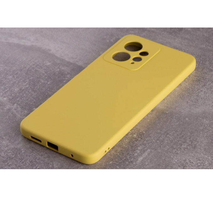 Силиконовая накладка Soft Silicone Case для Xiaomi Redmi Note 12 4G Lemon