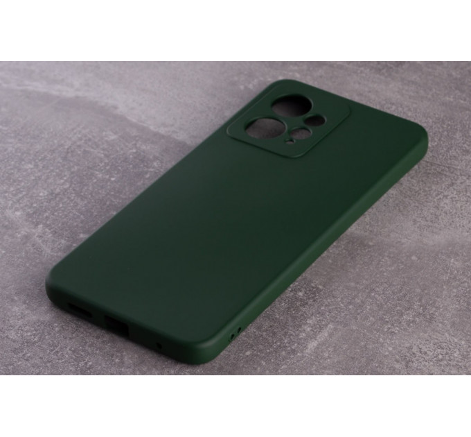 Силиконовая накладка Soft Silicone Case для Xiaomi Redmi Note 12 4G Dark Green