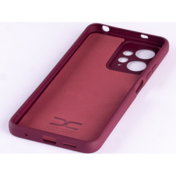 Силиконовая накладка Soft Silicone Case для Xiaomi Redmi Note 12 4G Burgundy