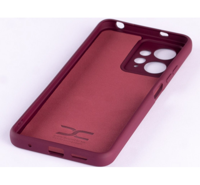 Силиконовая накладка Soft Silicone Case для Xiaomi Redmi Note 12 4G Burgundy