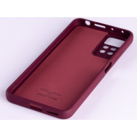 Силиконовая накладка Soft Silicone Case для Xiaomi Redmi Note 12 Pro 4G Burgundy