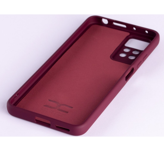 Силиконовая накладка Soft Silicone Case для Xiaomi Redmi Note 12 Pro 4G Burgundy