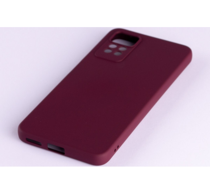 Силиконовая накладка Soft Silicone Case для Xiaomi Redmi Note 12 Pro 4G Burgundy