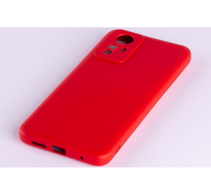 Силиконовая накладка Soft Silicone Case для Xiaomi Redmi Note 12S Red