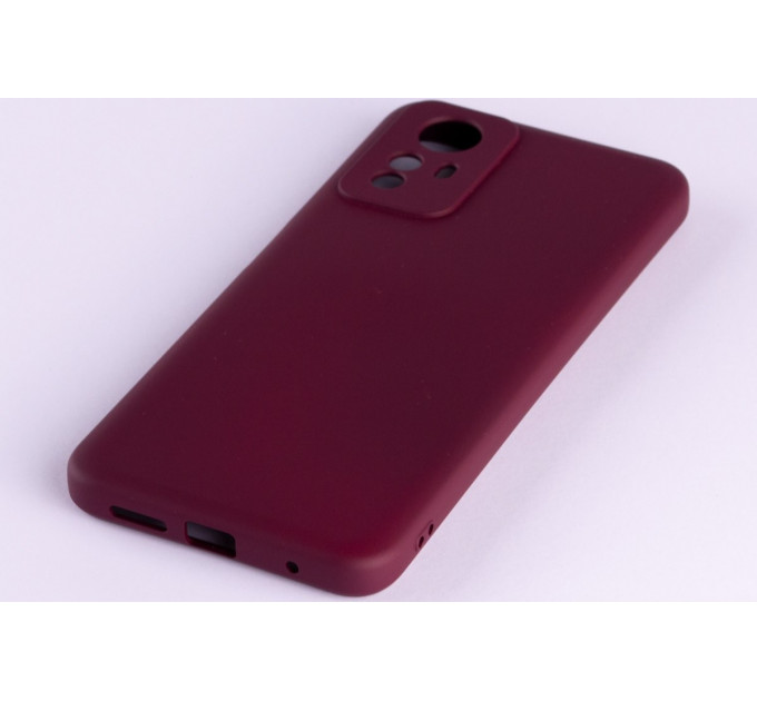 Силіконова накладка Soft Silicone Case для Xiaomi Redmi Note 12S Burgundy