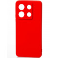 Силиконовая накладка Soft Silicone Case для Xiaomi Redmi Note 13 Pro 5G/Poco X6 5G Red